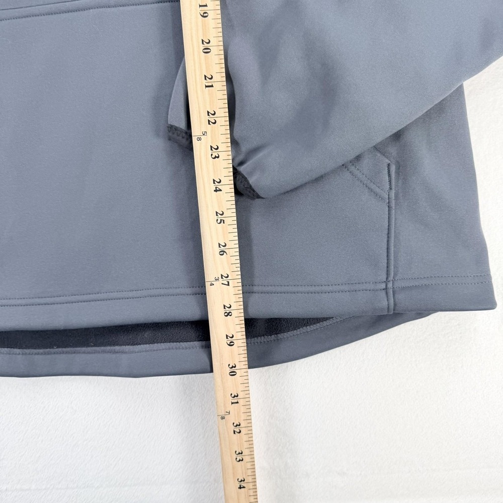 Champion Hoodie Mens XL Gray Fleece Pullover Kangaroo Pocket Logo Sweatshirt - Picture 6 of 16
